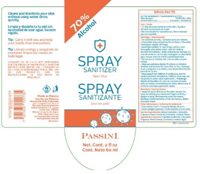Spray sanitizante 60 mL - SPRAY SANITIZANTE 60 ML   CDER